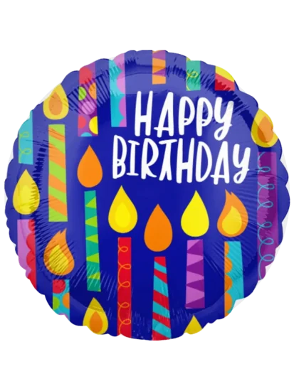 43cm Globo Happy Birthday Azul