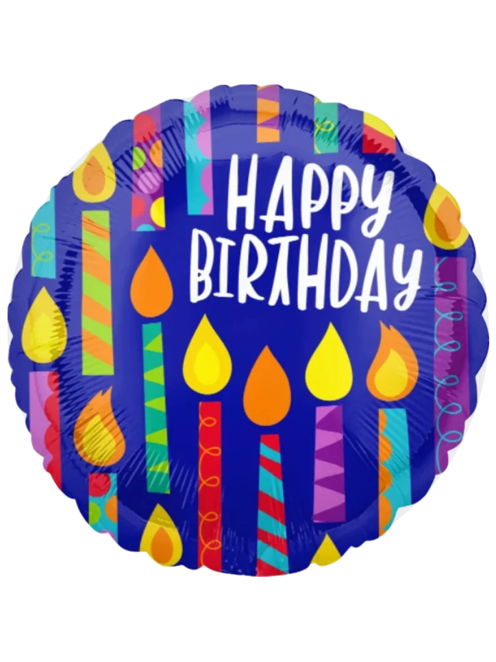 43cm Globo Happy Birthday Azul