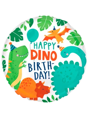 43cm Globo Happy Dino Birthday