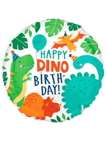 43cm Globo Happy Dino Birthday