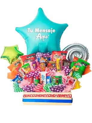 Colorido Arreglo de Dulces Personalizado