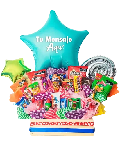 Colorido Arreglo de Dulces Personalizado