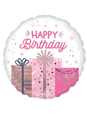 20cm Globo Happy Birthday Regalos