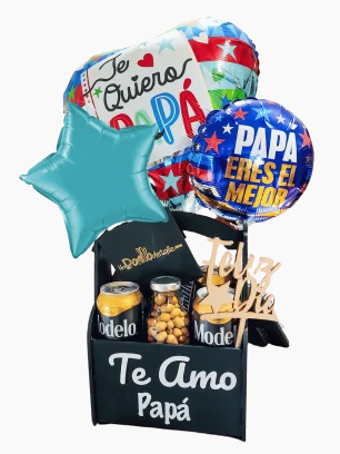 Regalo para Papá con Chelas, Dulces y Globos | CDMX