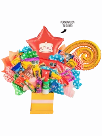 Arreglo con Dulces Colorido Peque