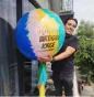Globo Gigante de Colores HBD Burbuja 90cm
