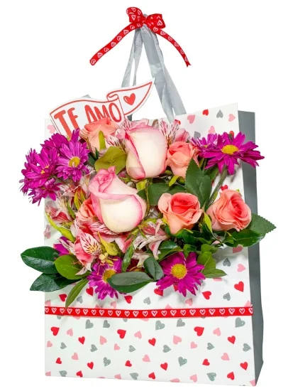 Bolsa Floral Dulzura y Amor