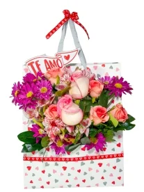 Bolsa Floral Dulzura y Amor