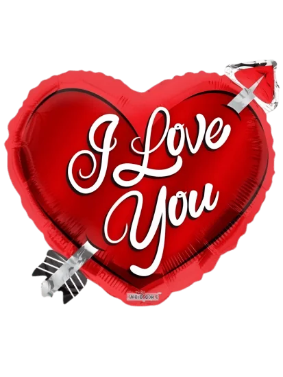 43cm Globo I Love You Cupido
