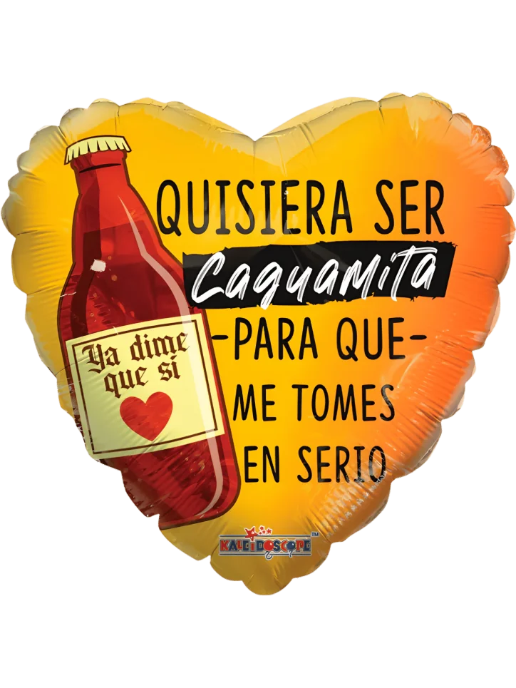 43cm Globo Quisiera Ser Caguamita