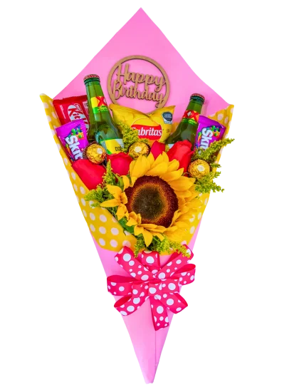 Ramo de Flores y Dulces