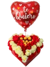 Corazón de Chocolate con Flores