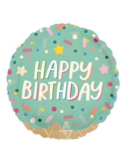 20cm Globo Happy Birthday Helado
