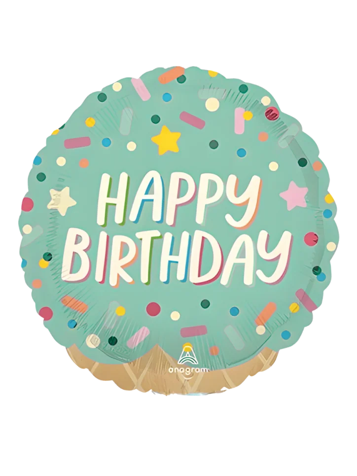 20cm Globo Happy Birthday Helado