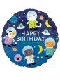 43cm Happy Birthday Gatos Astronautas