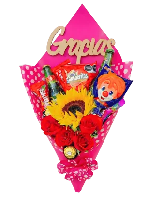 Ramo de Flores y Dulces