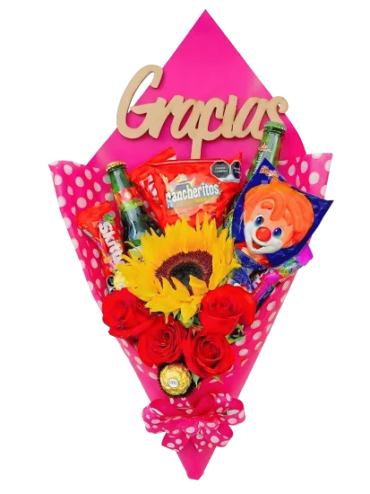 Ramo de Flores y Dulces