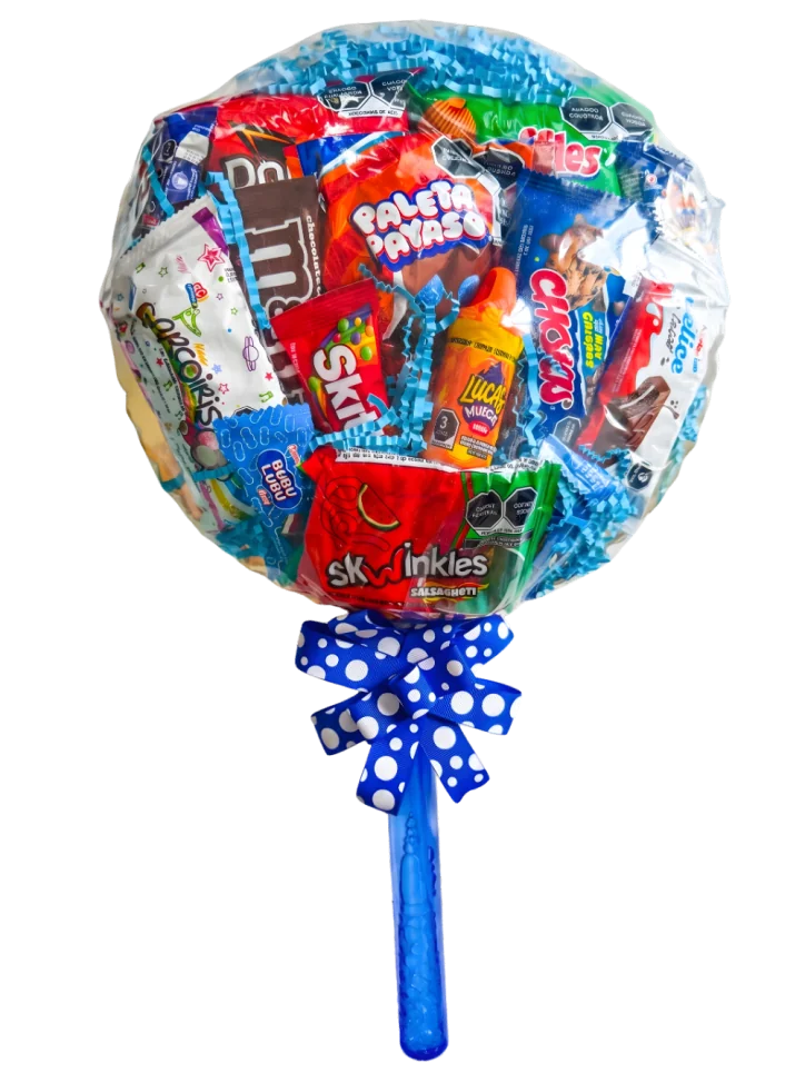 Paleta Gigante de Dulces y Burbujas