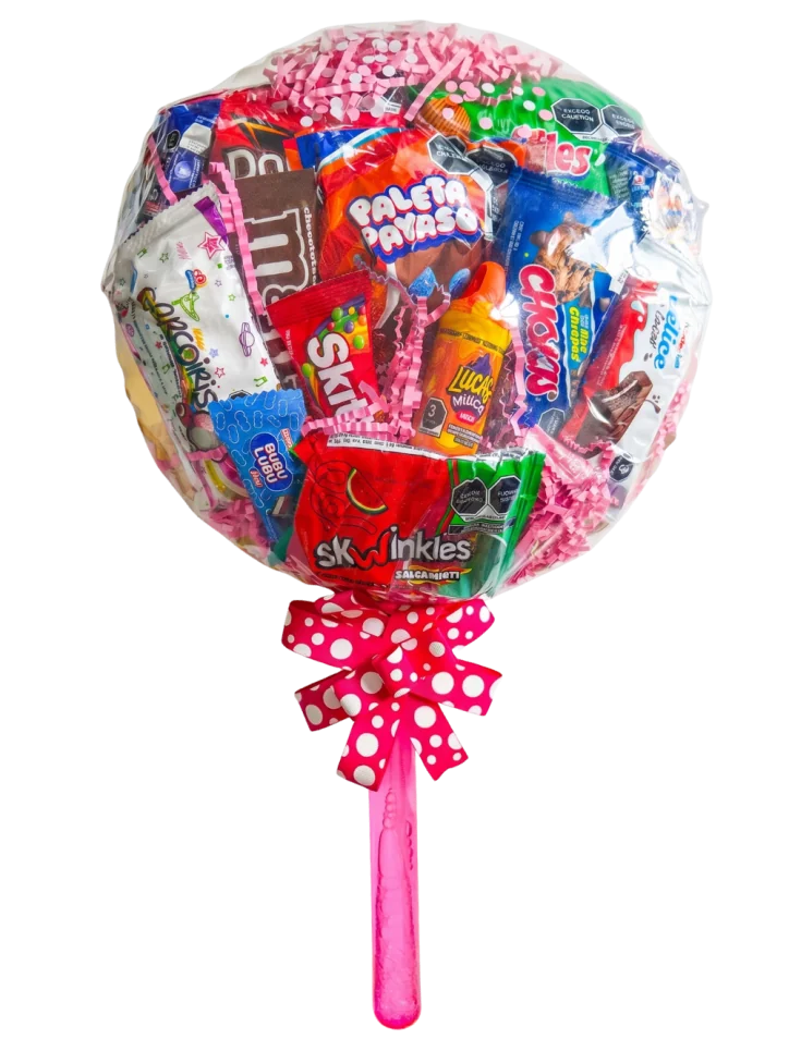 Paleta Gigante de Dulces y Burbujas