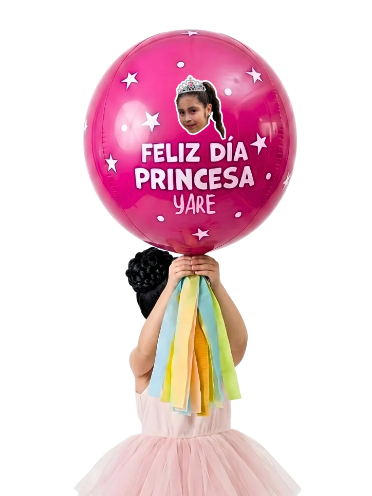 Globo Esfera Princesa 35cms Orbz