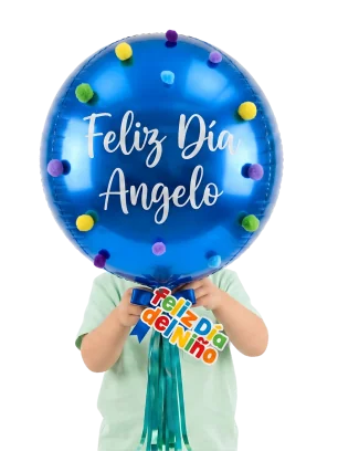 Globo Esfera con Borlitos Personalizado 35 cm