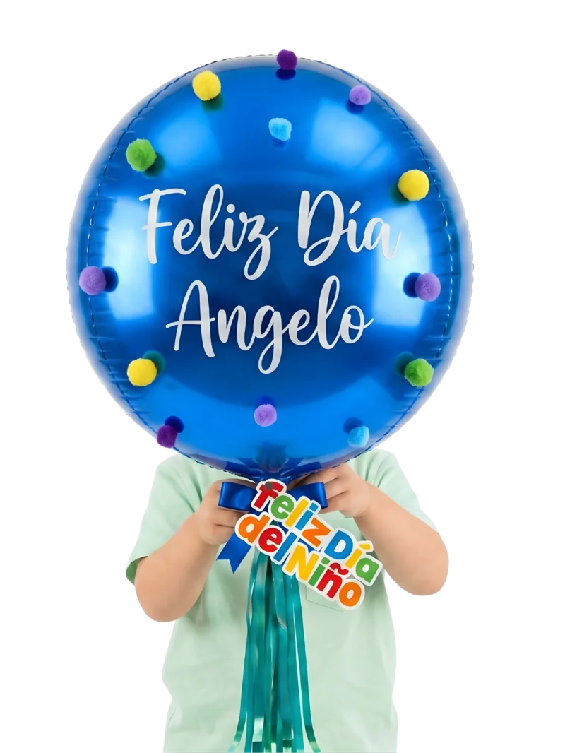 Globo Esfera Borlitos Coloridos 35cms Orbz