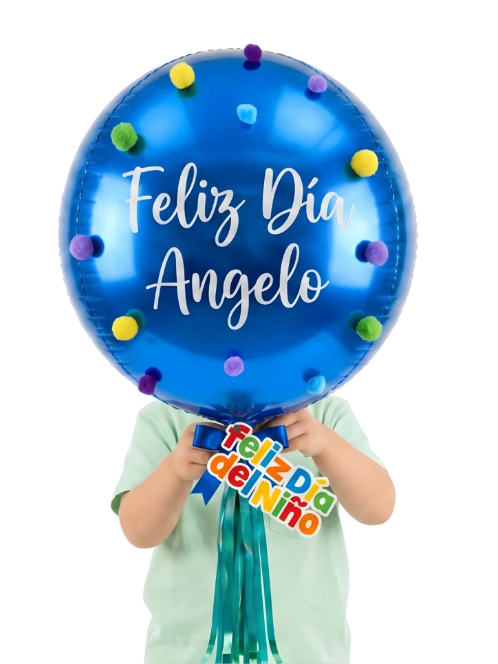 Globo Esfera Borlitos Coloridos 35cms Orbz