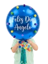 Globo Esfera Borlitos Coloridos 35cms Orbz
