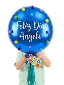 Globo Esfera Borlitos Coloridos 35cms Orbz