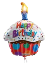 43 cm Happy Birthday Cupcake Colores