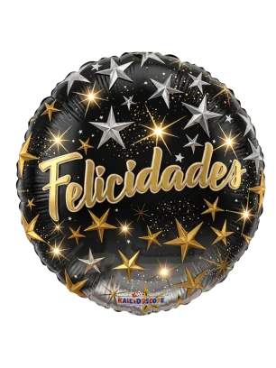 43cm Felicidades Estrellas