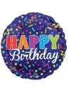 20cm Happy Birthday Confeti Party