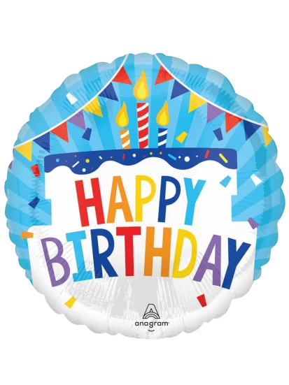20 cm  Happy Birthday Tiered Cake