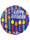 20 cm Globo Happy Birthday Azul