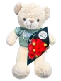 Peluche con flores en CDMX