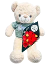 Peluche con flores en CDMX