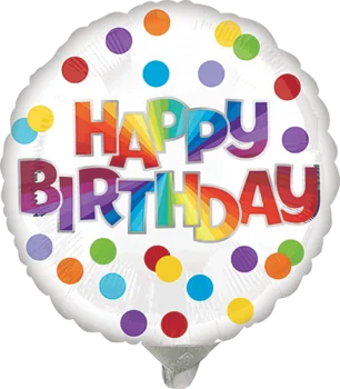 20 cm Happy Birthday Colorido