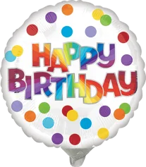 20 cm Happy Birthday Colorido