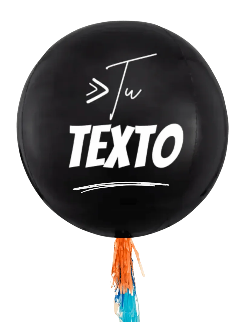 Globo con Helio Personalizado Orbz 35cms