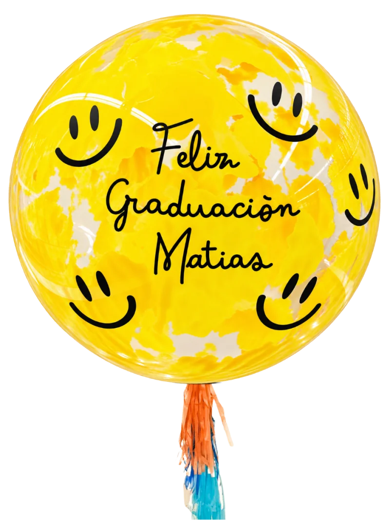 Globo Burbuja Happy 90cm