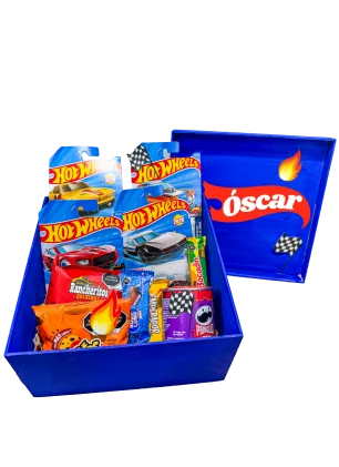 Cajita de Regalo con Hotwheels