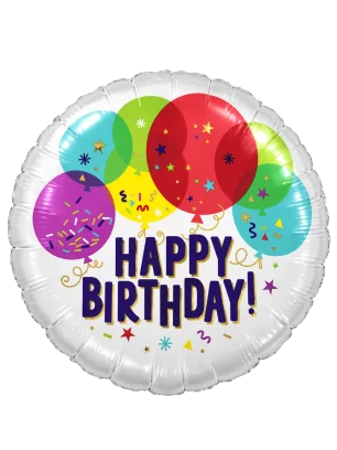 20cm Globo Happy Birthday Globitos