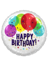 20cm Globo Happy Birthday Globitos