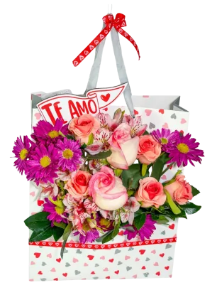 Bolsa Floral Dulzura y Amor