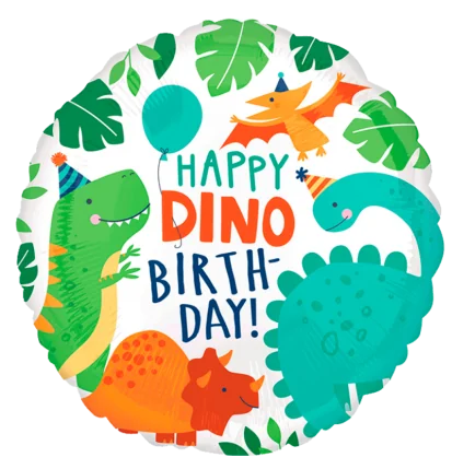 43cm Globo Happy Dino Birthday