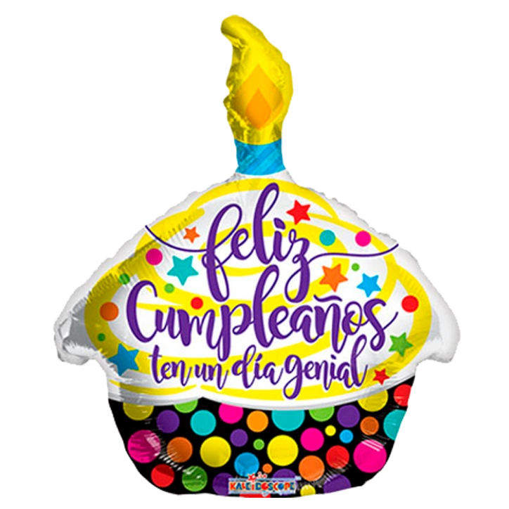 43cm Globo Feliz Cumpleaños Día Genial Cupcake