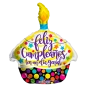 43cm Globo Feliz Cumpleaños Día Genial Cupcake