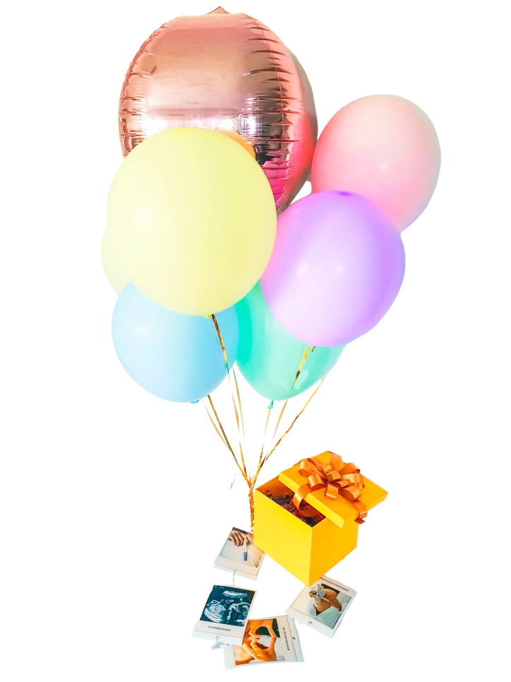 Sorpresa up caja con globos