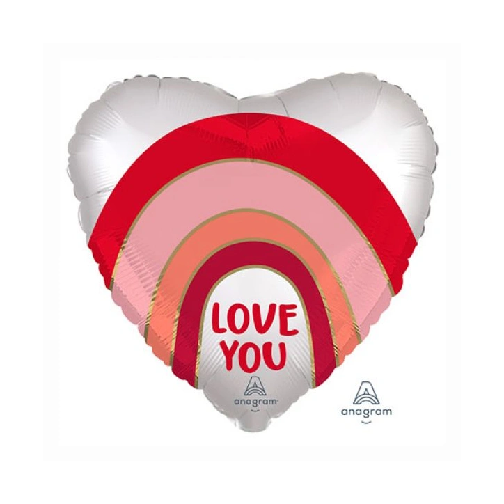 43cm Globo Love you Arcoíris