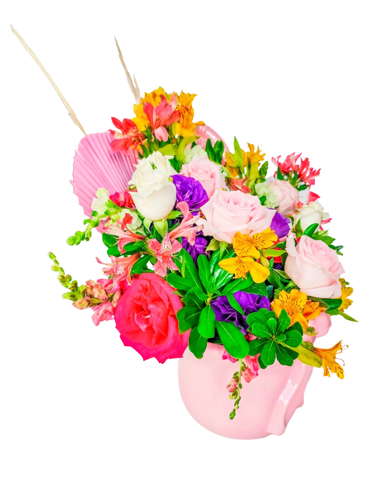 Canasta con Flores para Mamá